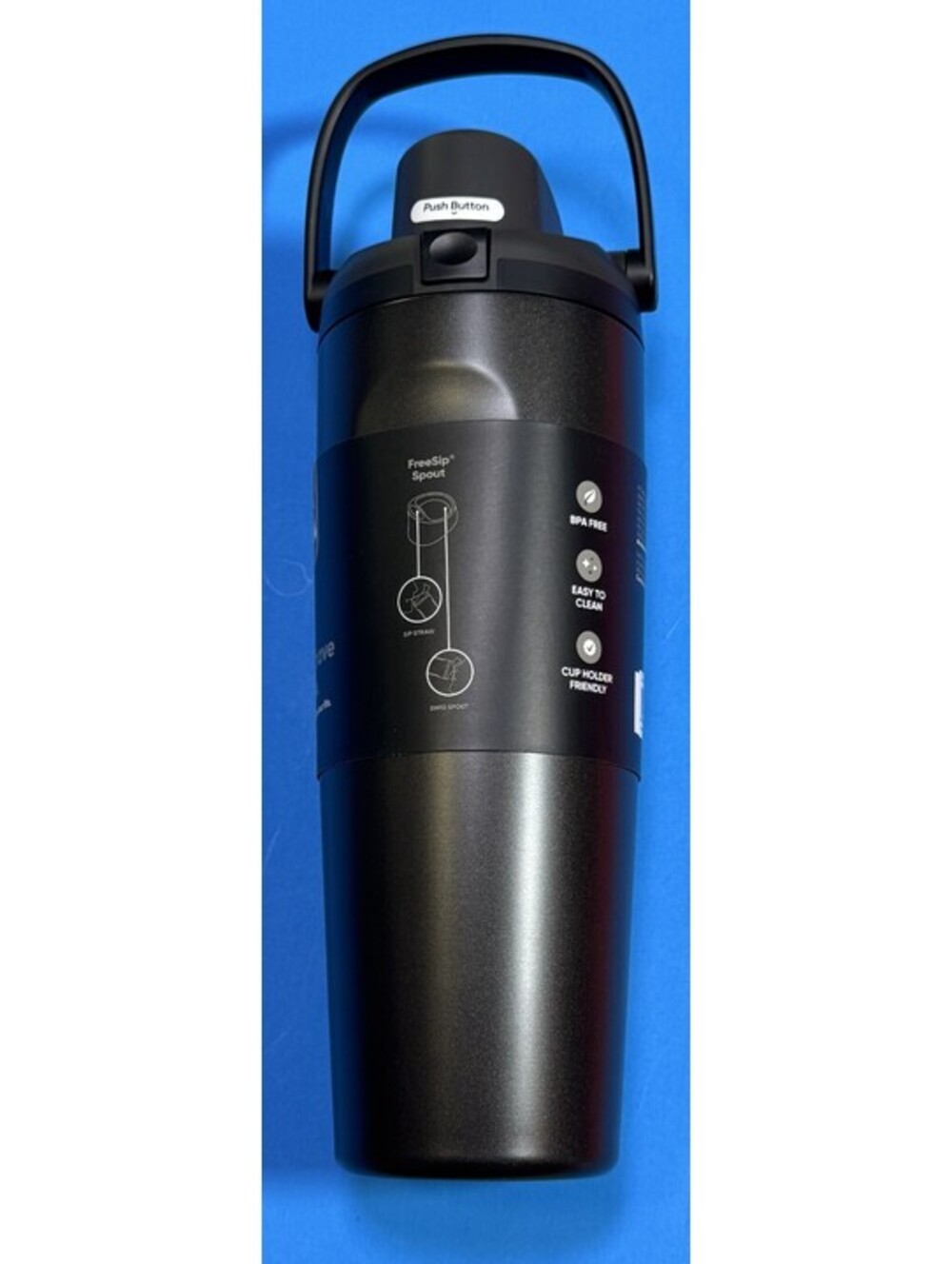 Owala Very Very Dark FreeSip Sway Water Bottle 30oz Stainless Steel NEW